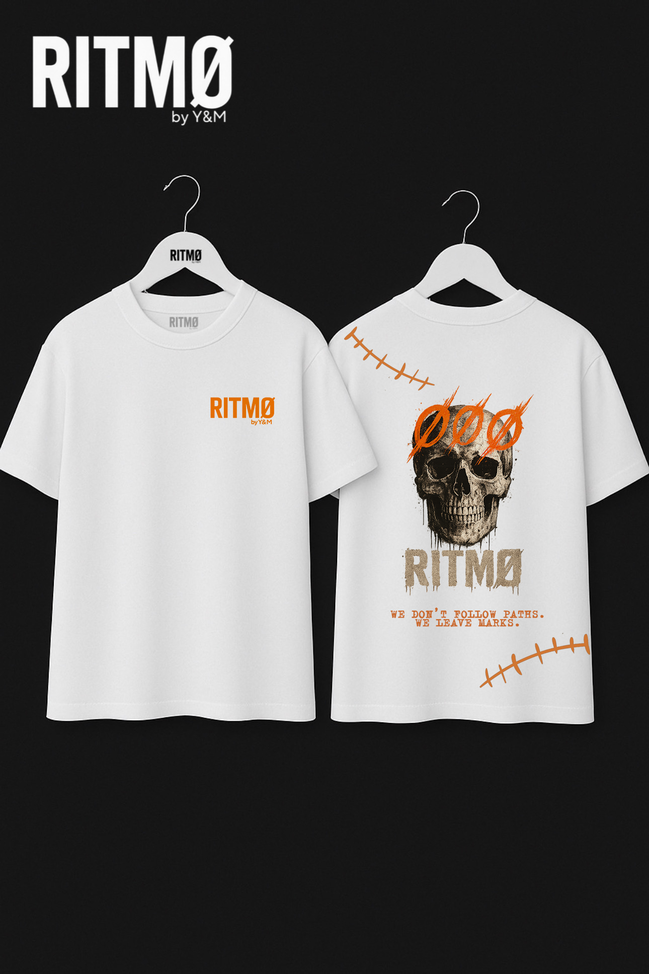 “WE LEAVE MARKS.” Skull Tee – RITMØ by Y&M