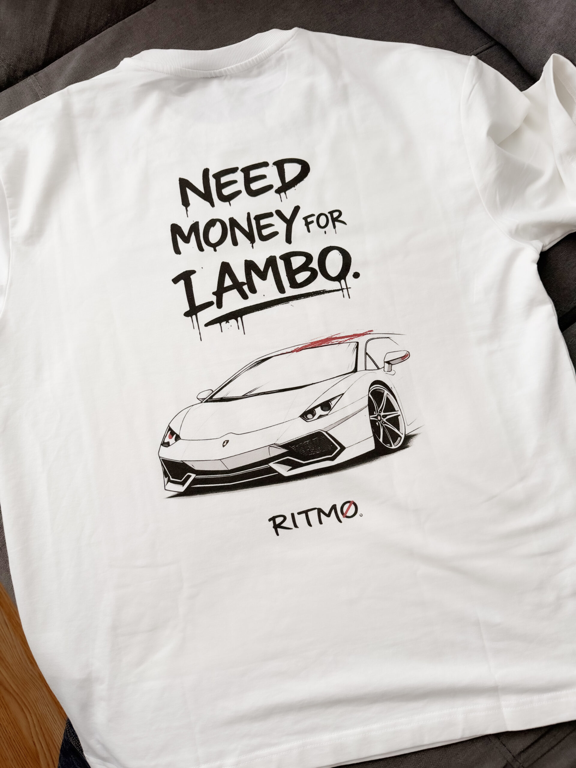 “NEED MONEY FOR LAMBO.” Tee – RITMØ by Y&M - Image 3
