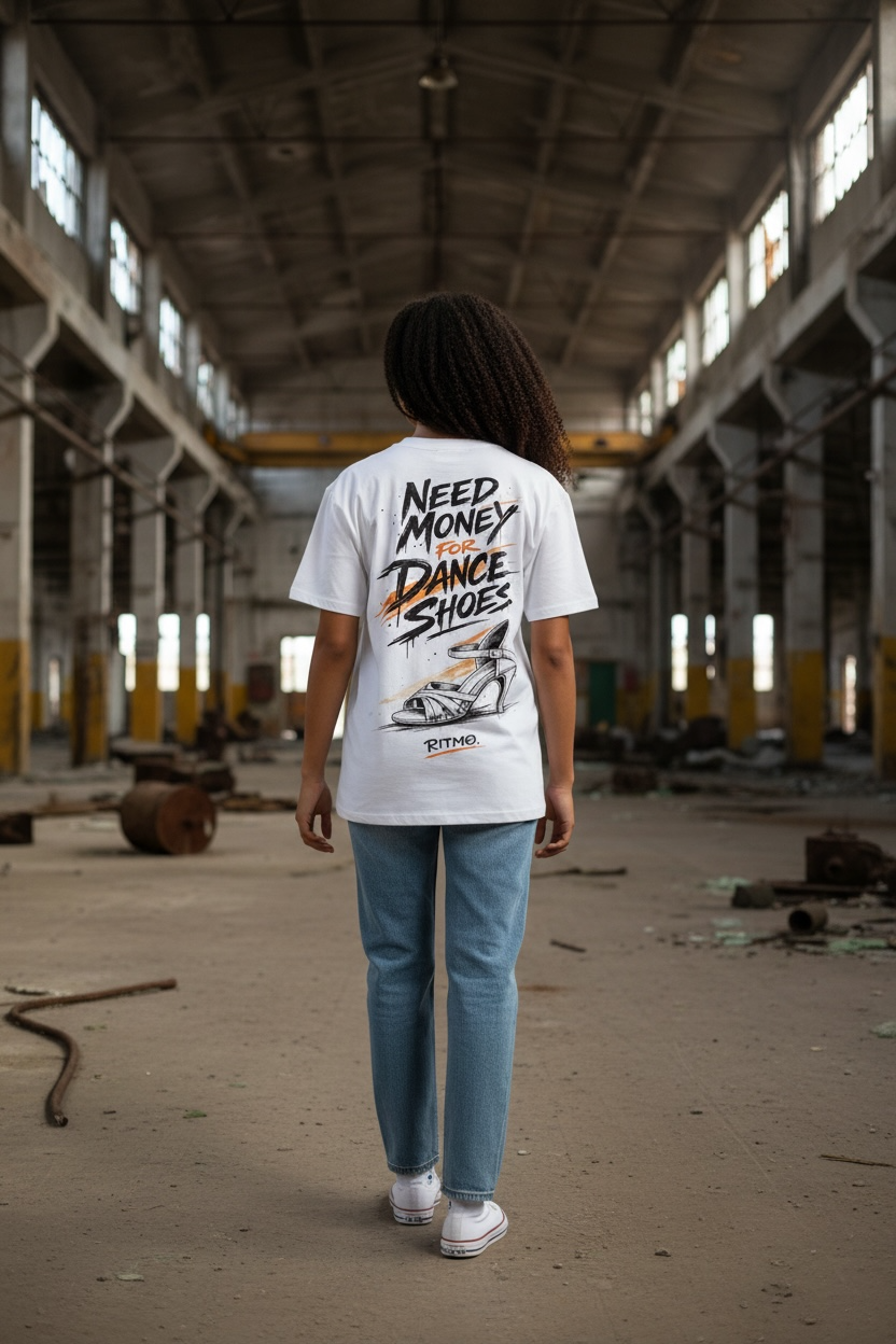 “NEED MONEY FOR DANCE SHOES.” Oversize Tee — RITMØ by Y&M - Image 4