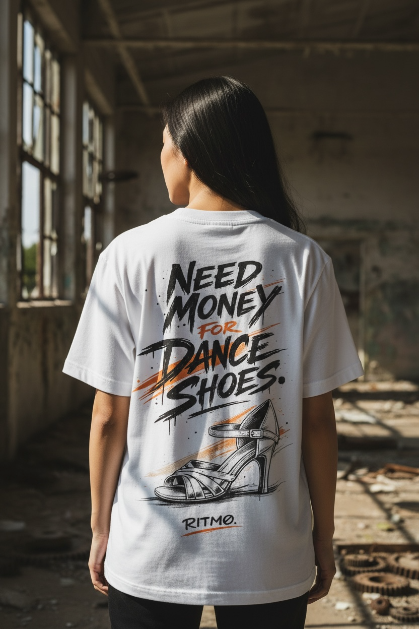 “NEED MONEY FOR DANCE SHOES.” Oversize Tee — RITMØ by Y&M - Image 5