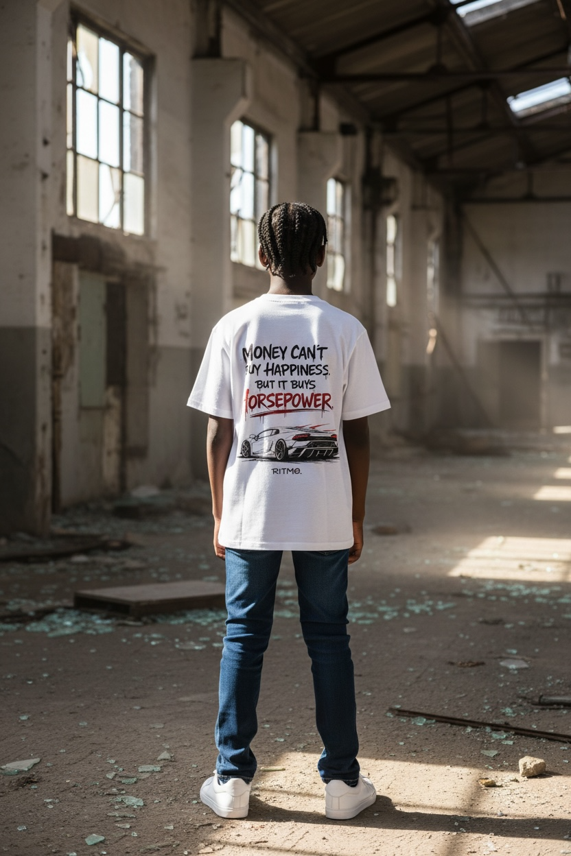 “MONEY CAN’T BUY HAPPINESS. BUT IT BUYS HORSEPOWER.” Tee – RITMØ by Y&M - Image 5