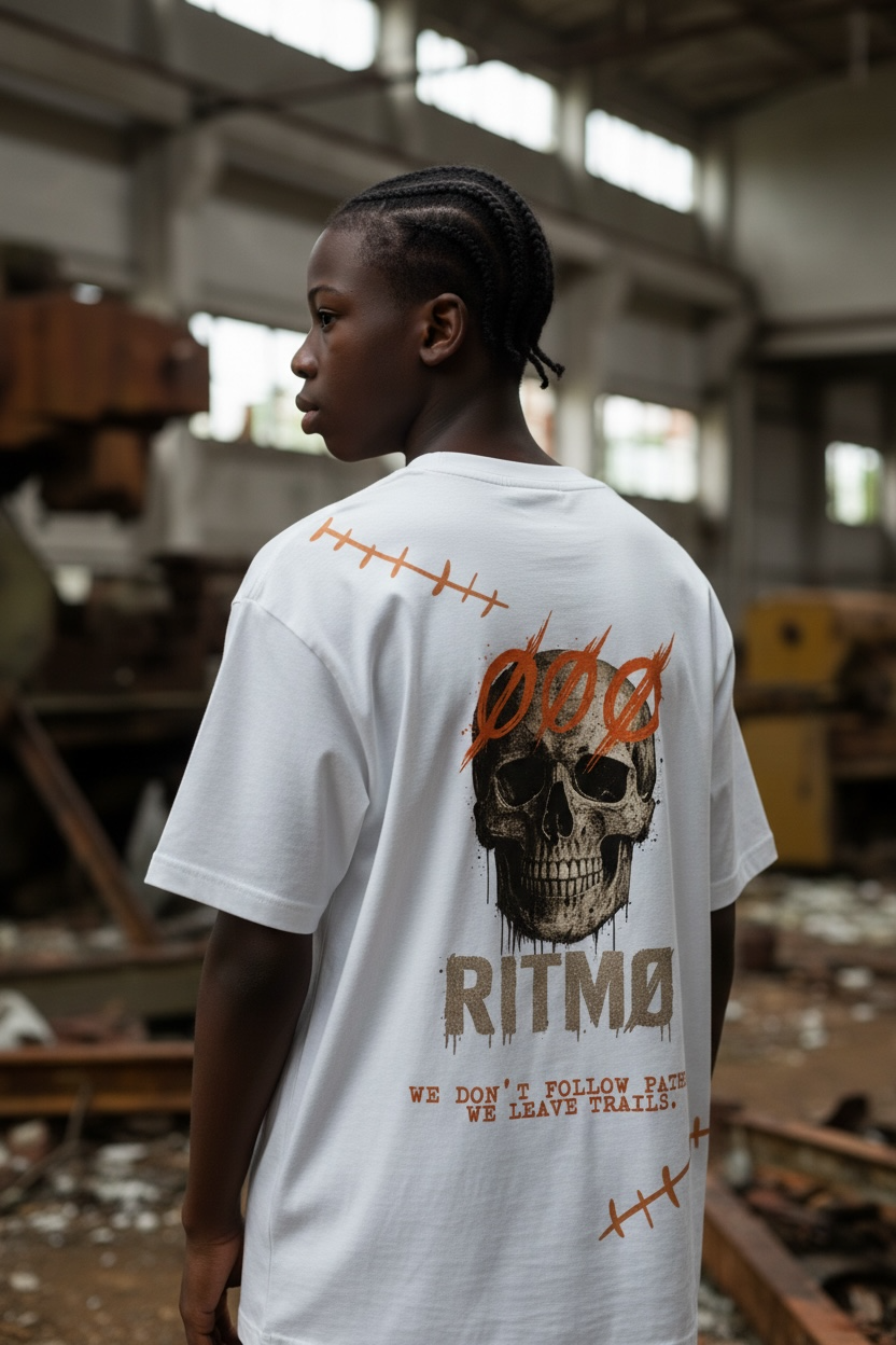 “WE LEAVE MARKS.” Skull Tee – RITMØ by Y&M - Image 5