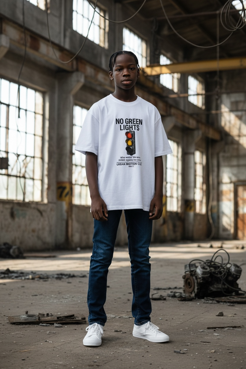 “NO GREEN LIGHTS.” Oversize Tee — RITMØ by Y&M - Image 2